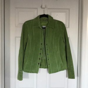 Lime Green Suede Jacket